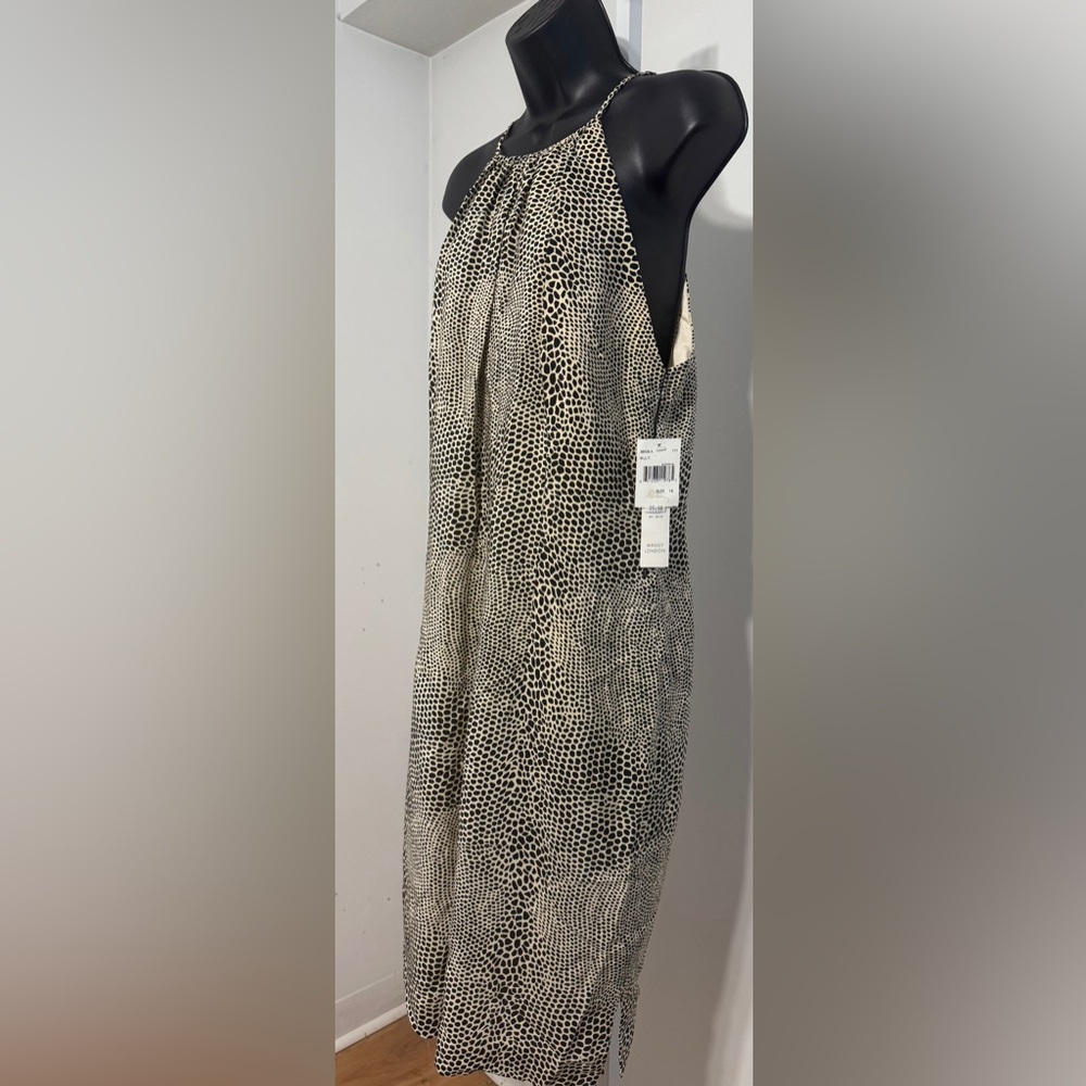 ➕Maggy London Black and Cream Animal Print Dress - Picture 2 of 6